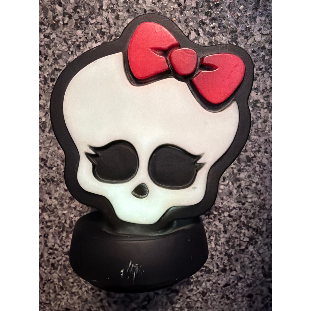 Monster High Skullette Mini Desk Lamp Pink Bow 2013 Mattel Idea Nuova 0414476928